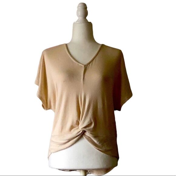 Alya cream flutter sleeve ribbon tie blouse - Picture 4 of 11